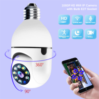 กล้องวงจรหลอดไฟ E27 LAMP CAMERA หลอดไฟ Wifi กล้อง HD อินฟราเรด Night Vision 2 Way Talk Baby Monitor การติดตามอัตโนมัติสำหรับ Home Security