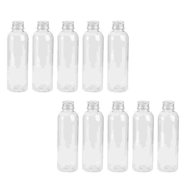 10 Pcs Plastic Go Containers Small Cream Bottle Manual Lidded Cosmetics