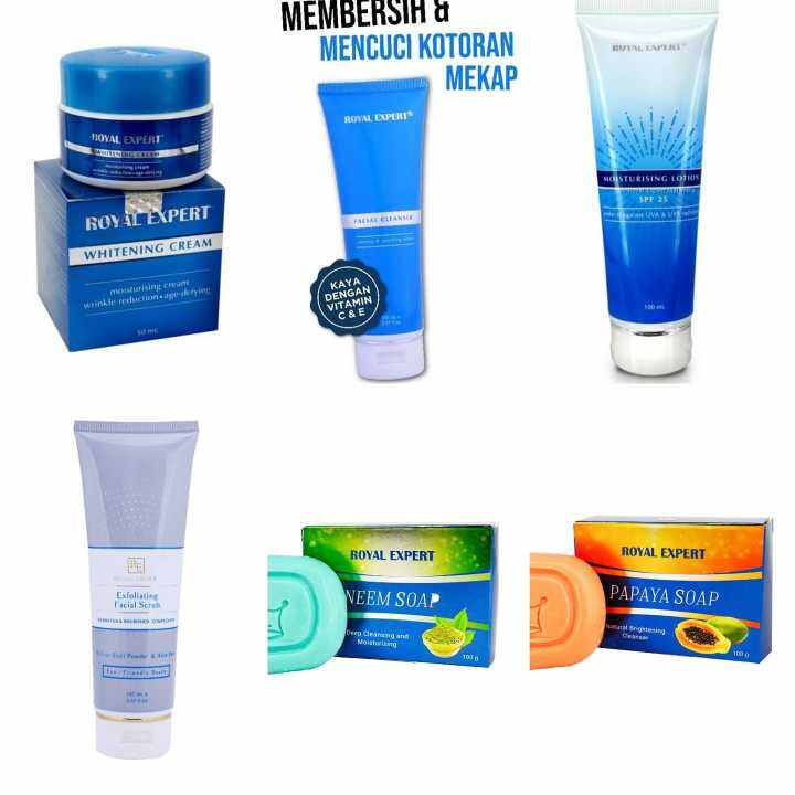WHITENING ROYAL EXPERT CREAM 50ML , CLEANSER , LOTION , SCRUB , NEEM