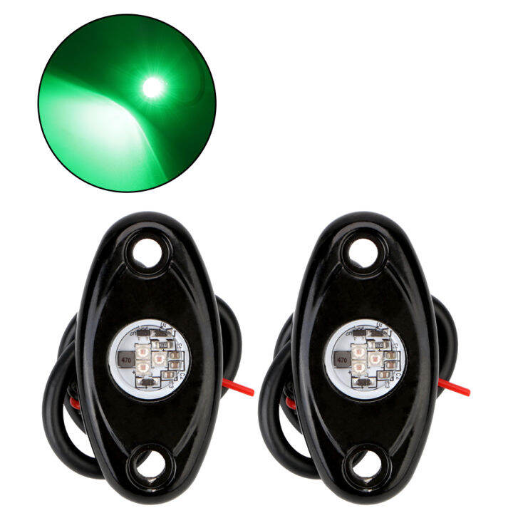 Underbody Glow Waterproof Trail Rig Lamp Led Rock Lights For Jeep Atv Suv Offroad Car Truck Boat