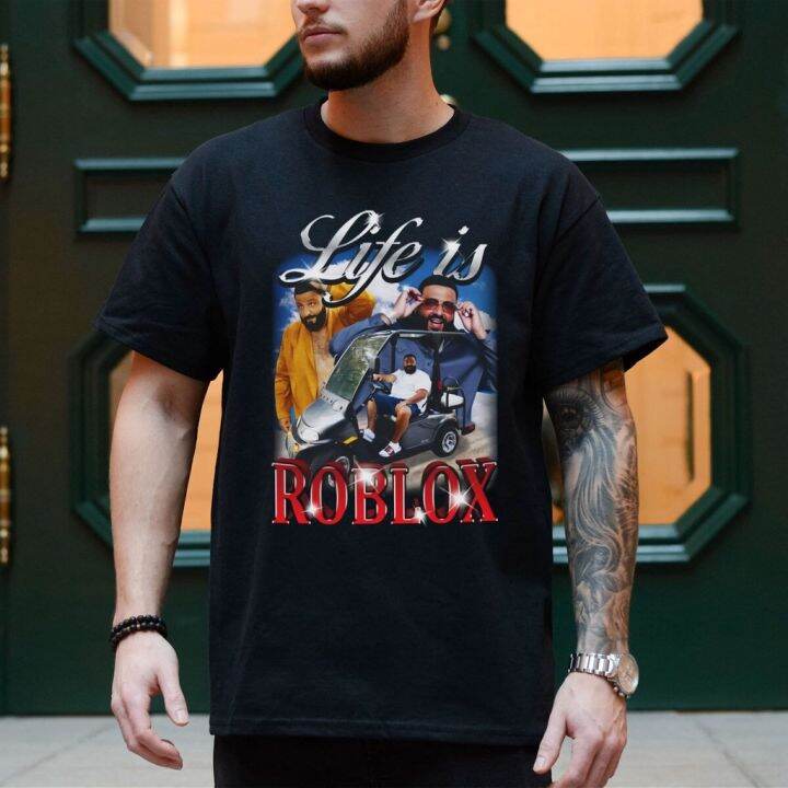 Camiseta Vintage DJ Khaled Life is Roblox Anos 90 AN21281