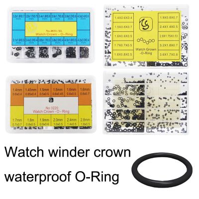 ✓۩ 1.4 มม.-4.2 มม.นาฬิกาแหวนยางมงกุฎนาฬิกาปุ่ม Winder Crown Sealing Anti DUST O-Rings เครื่องมือซ่อมนาฬิกากันน้ำ O-Ring