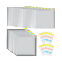 36 Piece Scrapbook Paper Storage with 60PCS Sticky Index Tabs for Holding 6X6Inch Scrapbook Paper