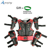 PE Hard Shell Children Motocross Motorcycle Full Body Protect Armor Chest Spine Vest Suits Kids Off Road riding A Protection