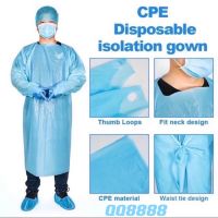 ? พร้อมส่ง?[1แพค10ชิ้น] ชุดกาวน์ Isolation Gown (CPE)