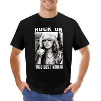 Rock On Gold Dust Stevie Nicks T-Shirt Vintage T Shirt Short T-Shirt Designer T Shirt Men