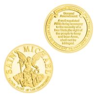 【YD】 Michael Coin 2nd Amendment Collectible Gold Plated Commemorative