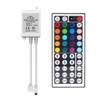 DC12V ควบคุม Led IR RGB ตัวควบคุมไฟ LED หรี่รีโมทควบคุม IR ไฟ LED สำหรับ RGB 3528 5050แถบไฟ LED