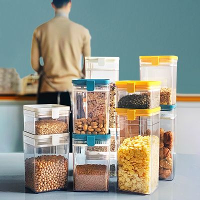 [COD] 2743 sealed tank storage moisture-proof food grade jar refrigerator snacks dried fruit powder box