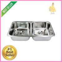 ซิงค์ฝัง 2หลุม KRF KK-01-020H-63BUILT-IN SINK KRF KK-01-020H-63 2B SILVER **ใครยังไม่ลอง ถือว่าพลาดมาก**
