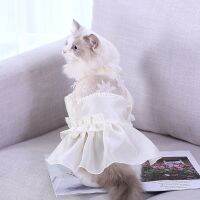 Little Flower Bubble Pet Skirt Cat Princess Dress Cute Summer Clothing For Cats Breathable Cool Gauze Cat Clothes