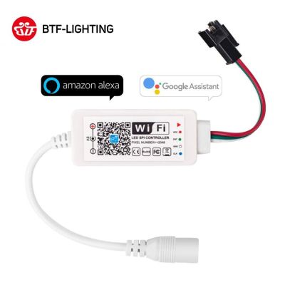 Yingke Dc5-24v มินิ Wifi Ws2812b Ws2811 Rgb Led อุปกรณ์ควบคุมแถบไฟ Amazon Alexa/ กูเกิ้ลโทรศัพท์เสียงอัจฉริยะ Ios/แอนดรอยด์ควบคุมผ่านแอป