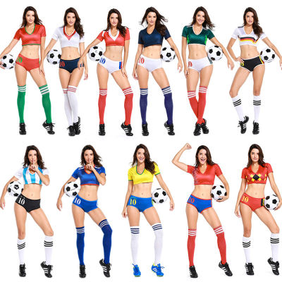 y Cheerleading Uniforms Football Jersey Cosplay Costume School Student Girls Soccer Player Sports Uniform Lingerie For Women