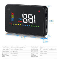 เครื่องวัดความเร็วโปรเจคเตอร์อัตโนมัติ OBD2 A11 HUD เซ็นเซอร์รถยนต์สัญญาณเตือนภัยการสิ้นเปลืองน้ำมัน