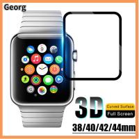 GEORG ป้องกันรอยขีดข่วน 3D โค้ง ปกเต็ม ตัวป้องกันหน้าจอ สำหรับ iWatch Apple Watch 4 3 2 1 อ่อนนุ่ม ฟิล์มป้องกัน