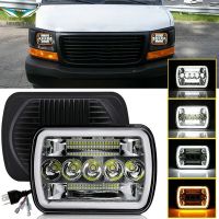 รถ7X6 5x 7นิ้วนำไฟหน้า Hi/Lo Beam With Halo Drl สีขาวอำพันเลี้ยวสำหรับรถจี๊ป Jk เชโรกี Xj H6014 H6052