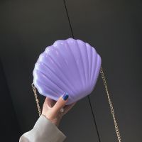 【YF】 Fashion  Women Shoulder Handbags Shell Bag Chain Cute Sequins Small Phone Money Pouch Zipper Crossbody Bags for