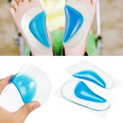 ☾ 1pair Children Silicone Gel Corrective Orthotic Arch Support Orthopedic Insoles Flat Foot Foot Health Care Tool Dropshipping Hot