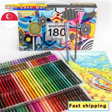 120/160/72/48 Colors Wood Colored Pencils Set 160 Pu Pencil Case