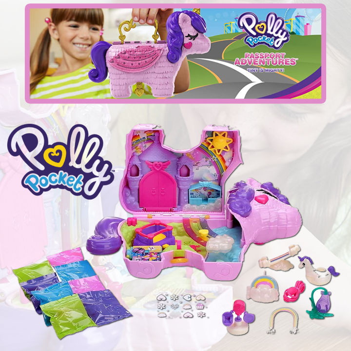 polly-pocket-mini-toys-ชุดของเล่นขนาดกะทัดรัดขนาดใหญ่พร้อมตุ๊กตาจิ๋ว-ราคา-1-490-บาท