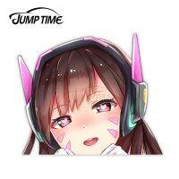 【Direct-sales】 Falcon Automotive Jump Time Overwatch D.va (เพลงฮานะ) 14 10.8อะนิเมะขนาดใหญ่ Peeker Decal Waifu Kawaii Girl สติกเกอร์รถ