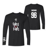 LUCKYFRIDAYF-Camiseta con estampado de kpop TWICE YES o YES para hombre y mujer, ropa informal de manga larga, tops