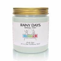 Chalk Paint , Rainy Days Mineral Paint  ( Fog Minst ) -สีทาเฟอนิเจอร์- สำหรับงาน DIY -วินเทจ-ปกปิดดี ไม่มีกลิ่น ใช้งานง่าย ชนิดทา