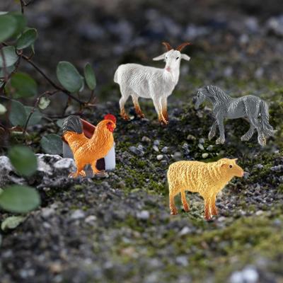 12PCS Mini Farm Animal Figurines Simulation Farm Animal Figures Washable PVC Decoration Farm Barn Toys Playset For Cake Animals S9I4
