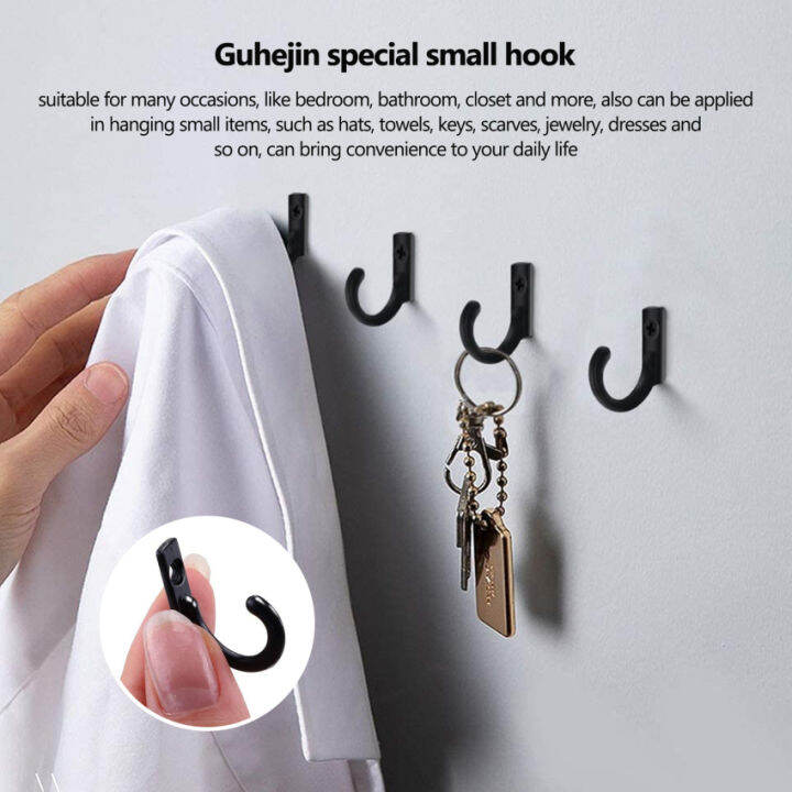 20 Pieces Wall Mounted Single Hook Robe Hooks Coat Hooks And 20 Pieces