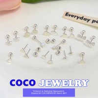 COCOJEWELRY แกนกระดูกหูเกลียวรูปทรงเรขาคณิตใหม่ต่างหู Tindik Telinga ทุกวันมีลักษณะเฉพาะตัวที่สร้างสรรค์