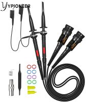 YPioneer P2200 2PCS Oscilloscope Probes 100Mhz 200Mhz X1/X10 Fully Insulated BNC End Probe with Accessories Kit