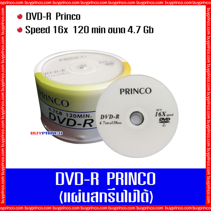 แผ่นดีวีดี-พริงโก้-dvd-r-princo-10-แผ่น