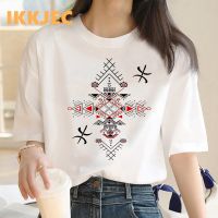 Amazigh เสื้อยืดคู่ผู้หญิงสีขาวเกาหลีเสื้อยืดเสื้อยืด Ulzzang วินเทจ