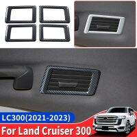 สำหรับ Toyota Land Cruiser 300 2021 2022 2023หลังของตกแต่งช่องแอร์สติกเกอร์ป้องกัน LC300 FJ300ตกแต่งภายในการปรับแต่ง