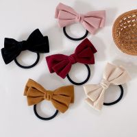 【cw】 Har Ties Rubber Elastic Hair Bands Ponytail Holder Bows Korean Accessories 1