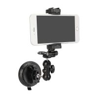 jfjg✟▣  Cell Holder Cup Mount Base Bracket with Arm and Adjustable Smartphone Clip Photography Video