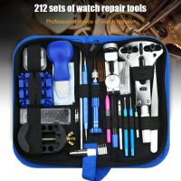 ;[-./ 212Pcs Watch Opener Repair Tool Kit Clock Pry  Screwdriver Pin Hammer Set Watchmaker Band Link Clockmaker Accessory