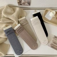 Fall winterWarmer socks women Wool Cashmere Snow thickened warm socks Ladies solid color tube floor socks