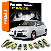 Zoomsee 9Pcs ภายใน LED Light Kit สำหรับ Alfa Romeo 147 2000-2006 2007 2008 2009 2010 Canbus รถในร่มหลอดไฟโดมอ่าน Trunk