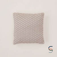 SARABARN Weave Cushion Cover | ปลอกหมอนอิง ลายถัก สีเทา