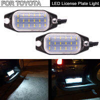 2Pcs Error Free White LED License Plate Light Number Plate Lamp For Toyota Land Cruiser Prado 2010 2011 2012 2013 2014 2015 2016