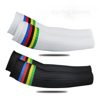 Aero BIKE ARM COVER Cuff ขี่จักรยานแขน UV Stripe Running SunscreenSun จักรยานแขนขากีฬาขี่จักรยานกลางแจ้งแขนอุ่น-sdfwerwewewq