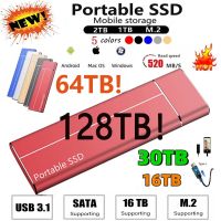 ▽ Protable SSD High Speed Type C USB3.1 16TB 2TB 1TB External Solid State Drive Mobile Storage Device Hard Drive for Laptop PS4