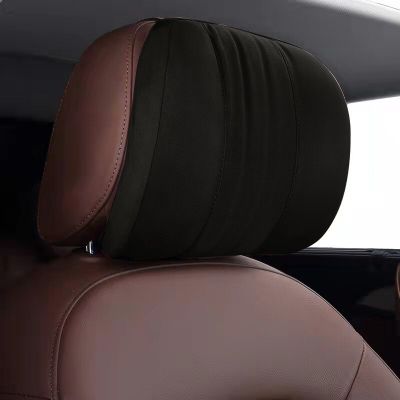 Car Headrest Neck Pillow Accessories For Car Pillow Memory Foam Inner Core Suede Car Neck Seat Pillow Interior Accessories