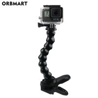 ที่ยึดสำหรับ Gopro คอห่านยึดแขนปรับได้แคลมป์ขากรรไกรยืดหยุ่น11 10 9 Sjcam Yi DJI กล้องแอคชั่นสามขาของฐานที่หนีบ