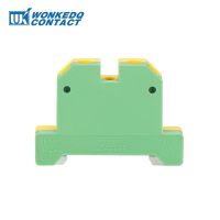 [HOT QAA,JXHKLWW 121] 10Pcs EK6/35 Universal สกรูเชื่อมต่อ Ground Earth SAK 6 Mm² ประเภทสายไฟ DIN Rail Terminal Block EK 6/35