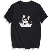 CLOOCL Cotton T-Shirt Fashion Husky Printed T-shirt Mens for Shirts Hip Hop Tops Funny Cotton Tees Clothes Drop Shipping XS-4XL-5XL-6XL