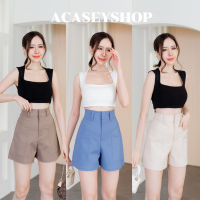 Acasey กางเกงขาสั้นผู้หญิง เบลล่าcutbag ดีเทล เบลล่ากระเป๋าตัด ไซส์ S - XL