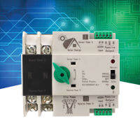 Dual Power Automatic Transfer Switch 2P Power Switch Controller Millisecond Switching Safe Rail Installation for RV