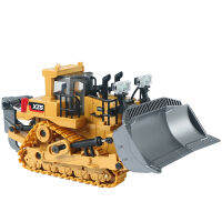 เด็ก RC รถ Bulldozer ของเล่น2.4กรัมการควบคุมระยะไกลรถตักรถแทรกเตอร์รถยานพาหนะรุ่นจำลองเสียงและแสงของเล่นสำหรับของขวัญเด็ก